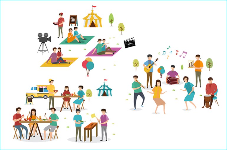 Kolase Ilustrasi Festival